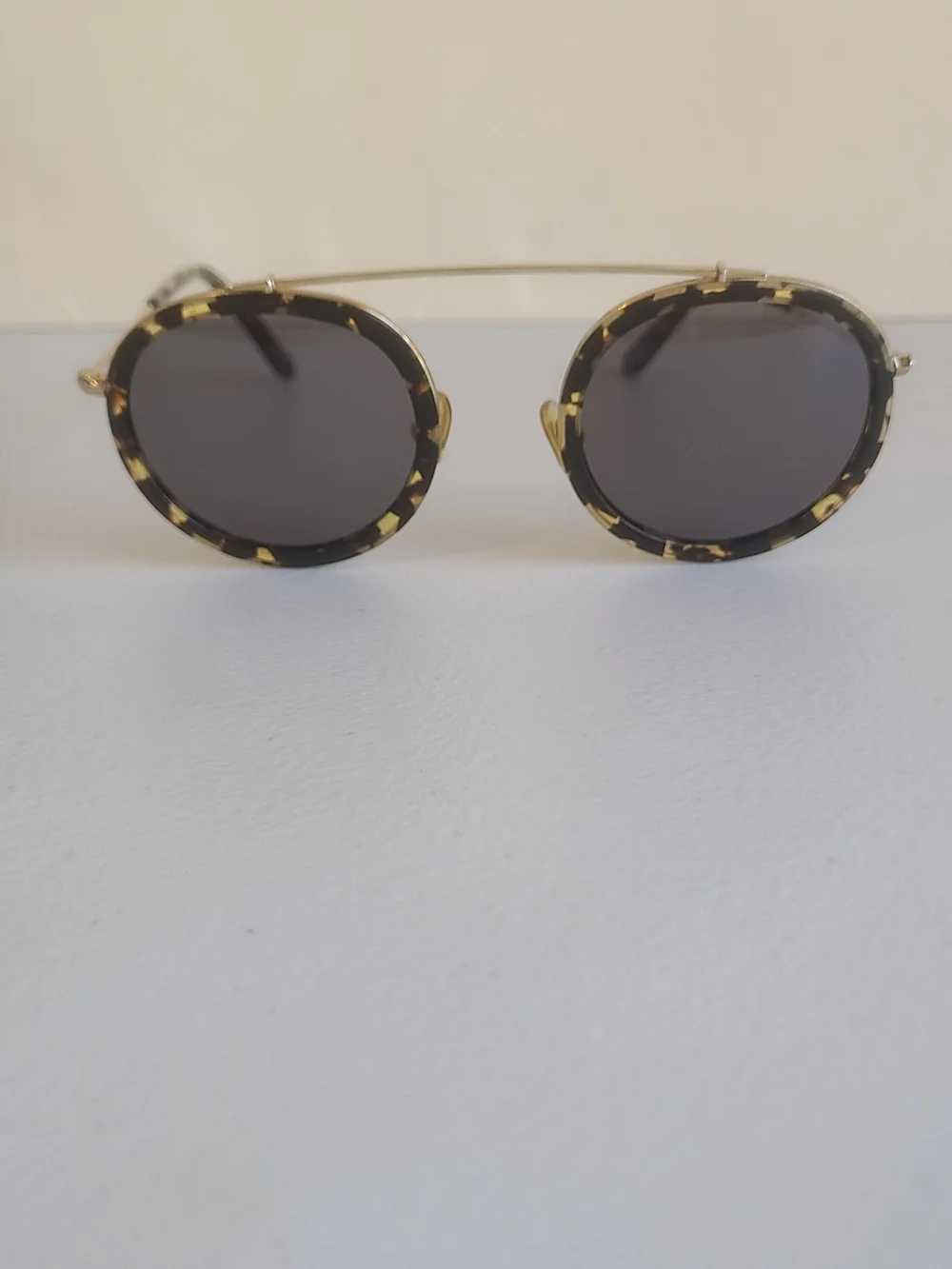 KREWE  Couti Round Tortoiseshell and Gold Frame Sunglasses Pre Owend